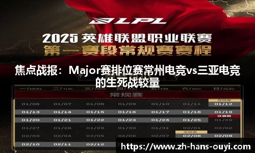 焦点战报：Major赛排位赛常州电竞vs三亚电竞的生死战较量